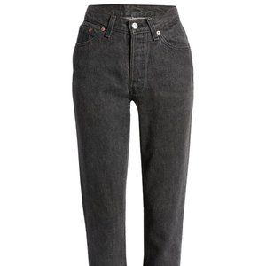 $168 LEVI'S Authorized Vintage 501 Original Straight Leg Jeans Faded Black 26